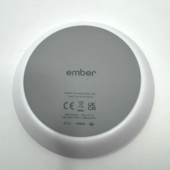 Ember Mug 2 Smart Temperature Control Mug 14oz White Set Charger Power Adapter - Picture 2 of 12